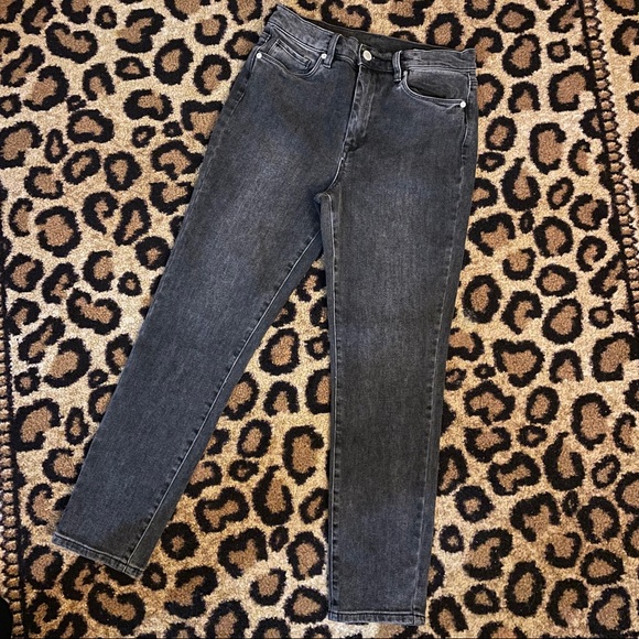 Dark Wash Crop Denim Jeans - Picture 8 of 8